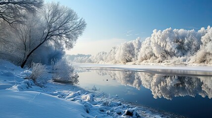 snow covered trees
