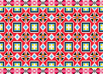 Ikat pattern pixel handicraft embroidery crochet5