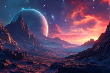 dreamy scenery. Generative AI