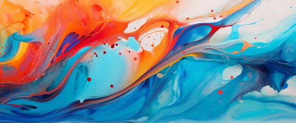 Bursting with energy, this vibrant marble ink abstract pulsates with dynamic swirls of brilliant color.