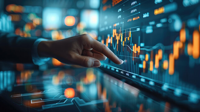 Global business finance GDP graph chart report stock exchange market trading investment and businessman data analytics big data, technology business client analysis management. Generative AI.