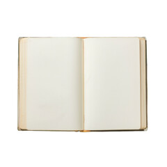 An open book with a blank page on a Transparent Background