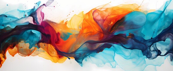 Bold strokes of radiant colors converge, swirling together in a breathtaking display of marble ink abstract brilliance.