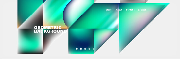 Minimal geometric web site page template design. Vector Illustration For Wallpaper, Banner, Background, Card, Book Illustration, landing page