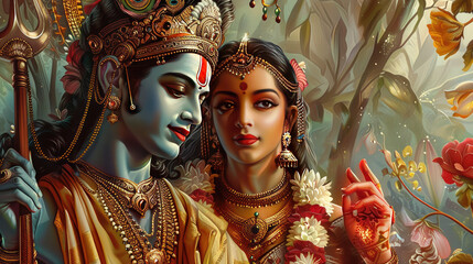 Lord ram and sita