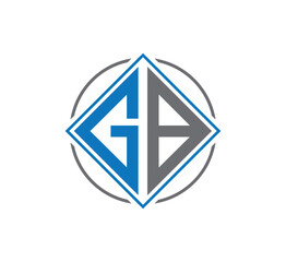 GB letter logo design vector 
