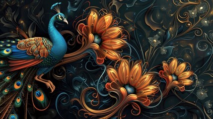 Floral pattern,  Floral pattern images, Seamless patterns with flowers, Floral pattern wallpaper, and Peacock patterns with flowers are also included