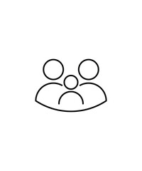 family icon, vector best line icon.