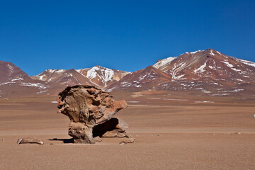 Salvador Dali Desert, also known as Dali Valley, is a tourist attraction in Bolivia