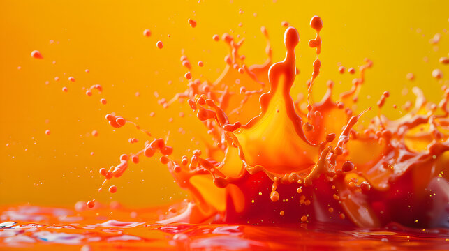 Fiery Orange Splash