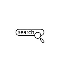 search icon, vector best line icon.