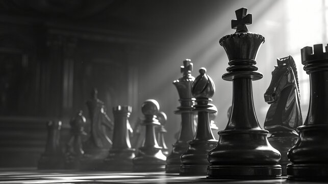 チェス盤とチェスの駒3