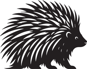Porcupine Silhouette Design