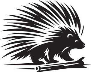 Porcupine Silhouette Design