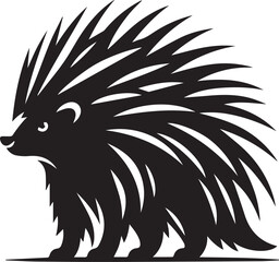 Porcupine Silhouette Design