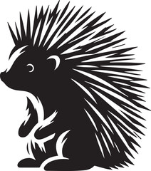Porcupine Silhouette Design
