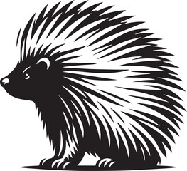 Porcupine Silhouette Design