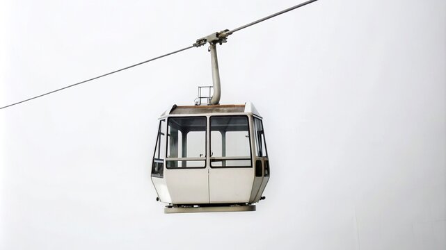 Cable car on white: a vivid photo.Color cable car: isolated photo.Cable car: photos in bright colors.Cable car on a white background: photos in bright colors.Isolated photo of the cable car: brig