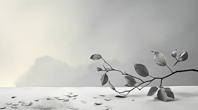 landscape with snow  high definition(hd) photographic creative image