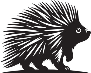 Porcupine Silhouette Design