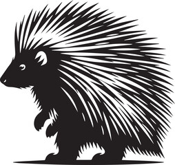 Porcupine  Silhouette Design 