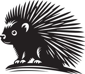 Porcupine Silhouette Design 