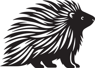 Porcupine Silhouette Design