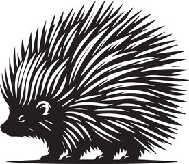 Porcupine Silhouette Design