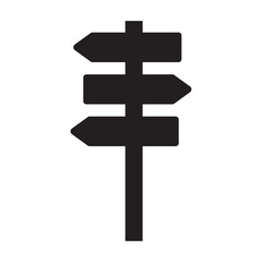 signpost icon vector, pointer icon, road sign, directional guidepost icon. Stock Vector illustration isolated