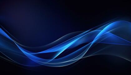 Futuristic technology abstract blue background with a glowing neon outline, tech background flat
