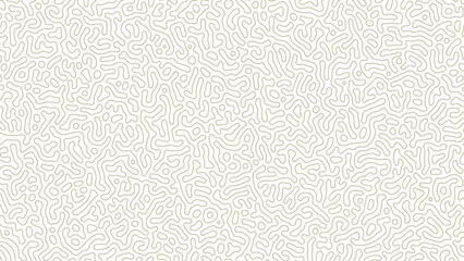 Monochrome Turing reaction background. Abstract diffusion pattern with chaotic shapes. Organic pattern background. Vector illustration. - obrazy, fototapety, plakaty