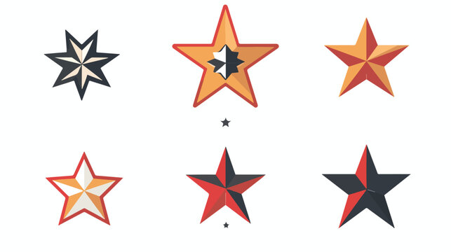 Star icon vector icon. Simple element illustration