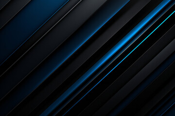 Obraz premium Abstract Dark Blue and Black Geometric Background