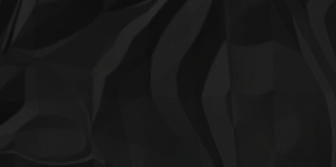 Black crumpled paper texture. Black crumpled paper texture sheet background. Wrinkled paper texture.	
