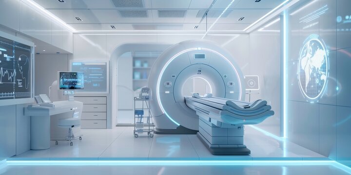 Advancing Healthcare: A Futuristic Medical Scanning Room Equipped with Cutting-Edge Diagnostic Technology, Generative AI