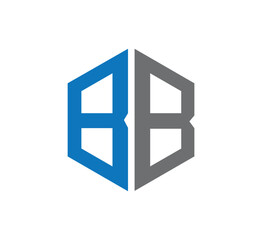 BB letter logo design vector