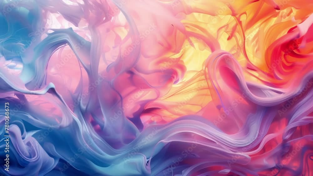 Poster the colors seem to melt and swirl creating a surreal visual experience.