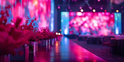 Event planning backgrounds with dynamic event spaces and interactive experiences