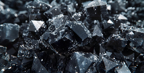 Obsidian Crystals Arranged in Tactical Formation for Deceptive Maneuvers