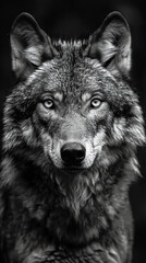 wolf portrait, AI generated - 781076845