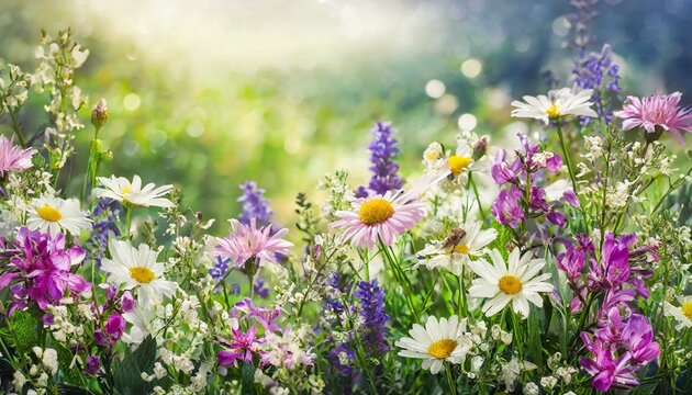 Meadow Magic: Wild Flowers Adorning Nature's Canvas