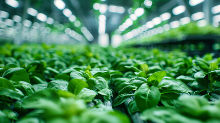 Row of Lettuce in Grocery Store
