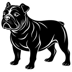 Bold Bulldog Silhouette Perfect Pet Accessory for Dog Lovers