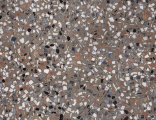 Seamless texture of grey terrazo floor - 781080099