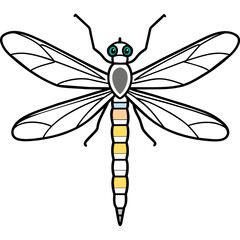 Colorful Dragonfly Vector Captivating Illustrations for Your Designs