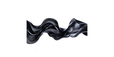 Black and gray abstract fluid shapes on a grey background