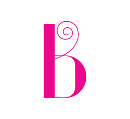 B letter logo design vector