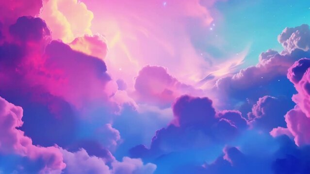 A colorful and atmospheric background with a funky yet dreamy aesthetic perfect for setting a lively and upbeat mood.
