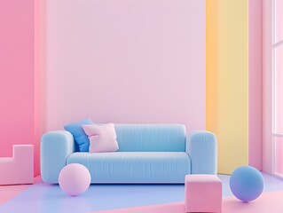 Modern pastel color background, cute backdrop