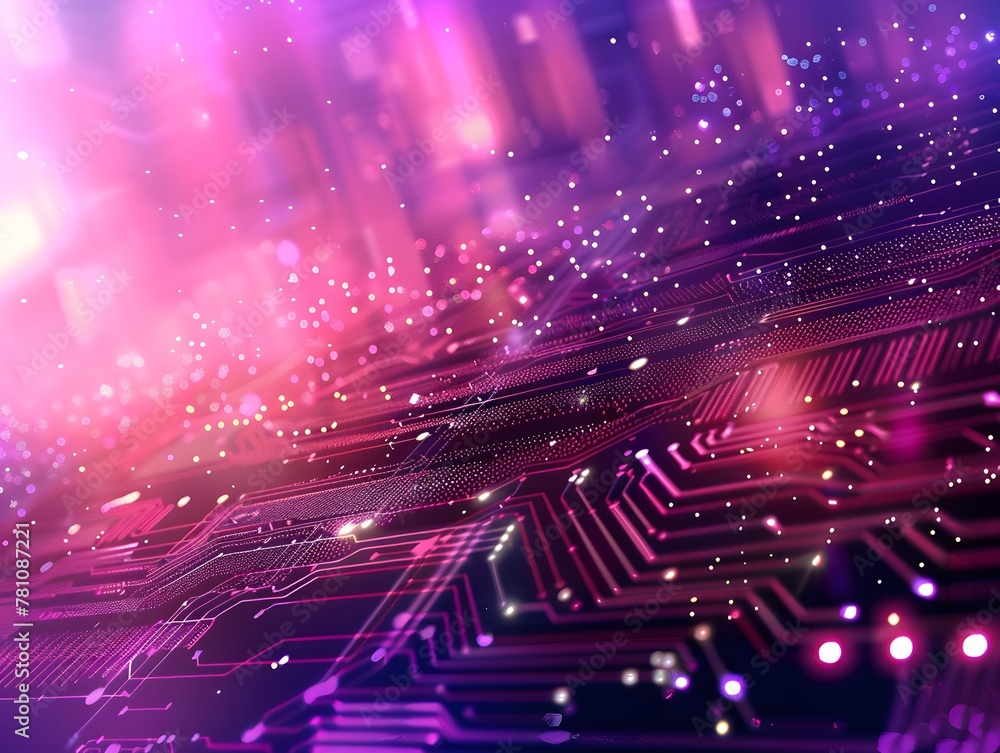 Poster modern tech backdrop, concept of technology with connection and data base